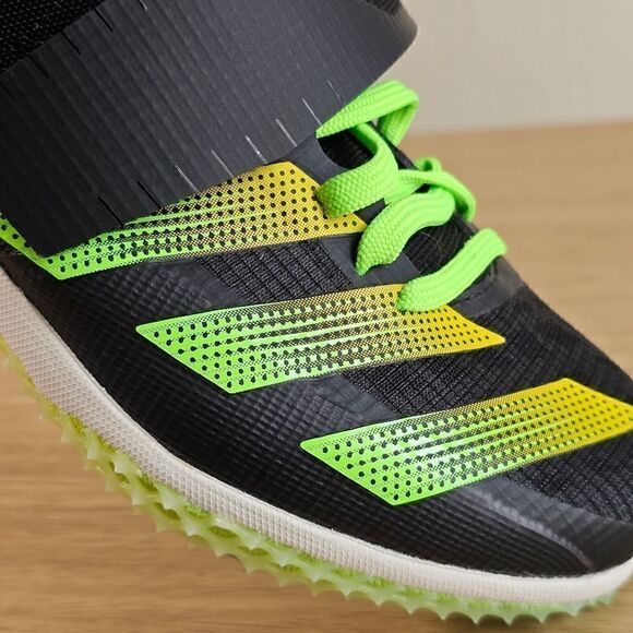 Adidas Adizero HJ High Jump Track & Field Shoe Spikes Men's 5 Black Green GY8397 - Picture 12 of 15